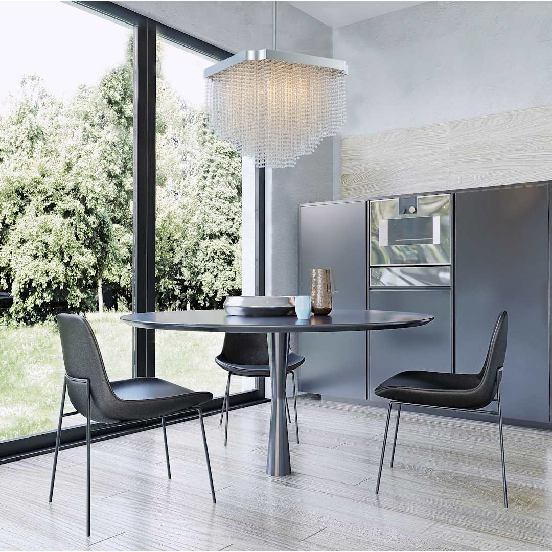 Tenda 28" Wide Pendant with Firenze Crystal