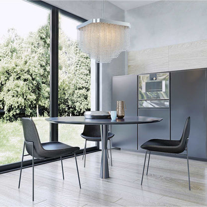 Tenda 28" Wide Pendant with Firenze Crystal