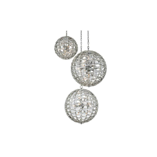 Alta 36 Light 46" Wide Crystal Multi Light Pendant - (3) 26" Spheres