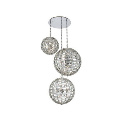 Alta 36 Light 46" Wide Crystal Multi Light Pendant - (3) 26" Spheres
