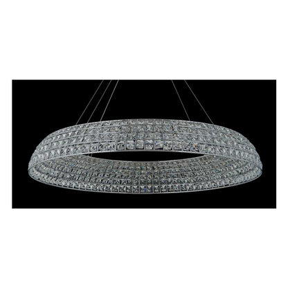 Nuvole 36" Wide LED Crystal Drum Chandelier