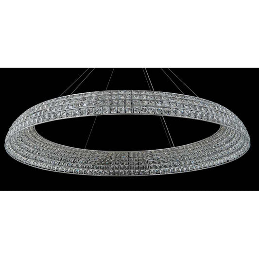 Nuvole 48" Wide LED Crystal Drum Chandelier