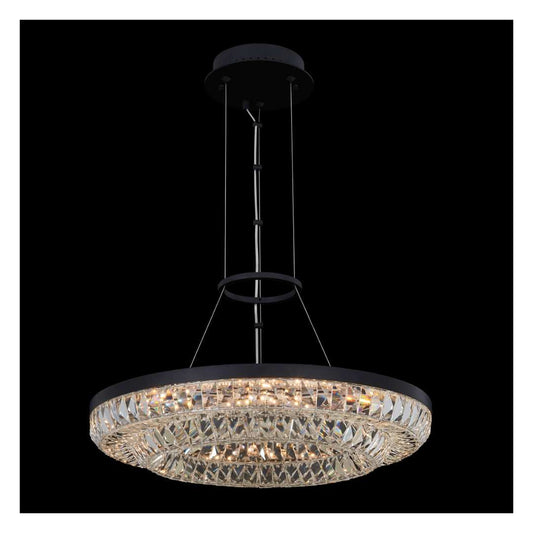 Zaga 20" Wide LED Crystal Pendant