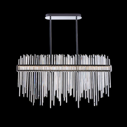 Piovere 60" Wide Crystal Linear Pendant