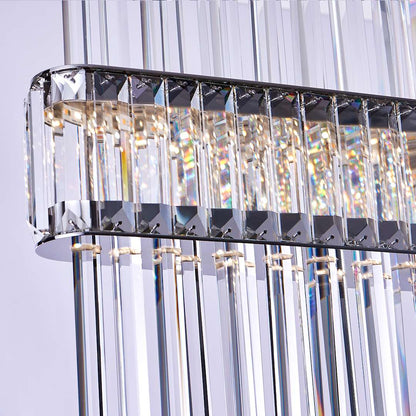 Piovere 60" Wide Crystal Linear Pendant