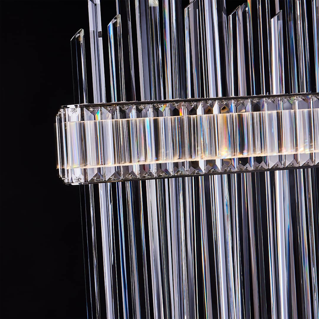 Piovere 60" Wide Crystal Linear Pendant