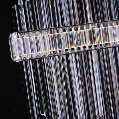 Piovere 60" Wide Crystal Linear Pendant