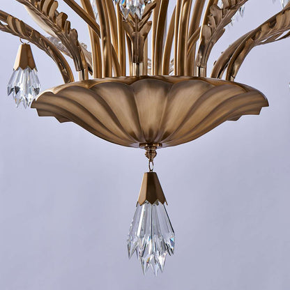 Tulipani 8 Light 38" Wide Crystal Empire Chandelier