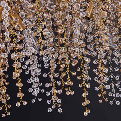 Fuji 12 Light 60" Wide Crystal Linear Pendant