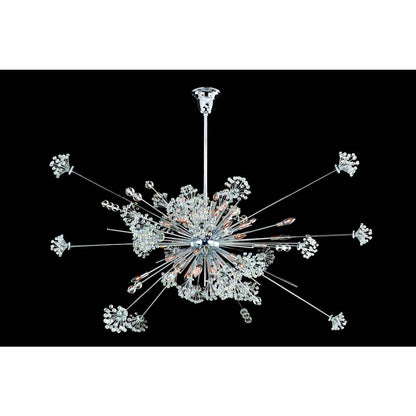Constellation 46 Light 60" Wide Crystal Sputnik Chandelier
