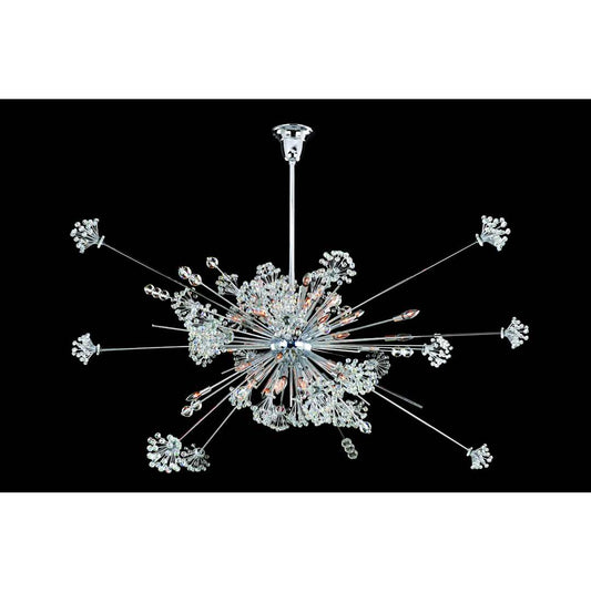 Constellation 46 Light 60" Wide Crystal Sputnik Chandelier