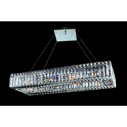 Quantum Baguette 10 Light Single Tier Chandelier