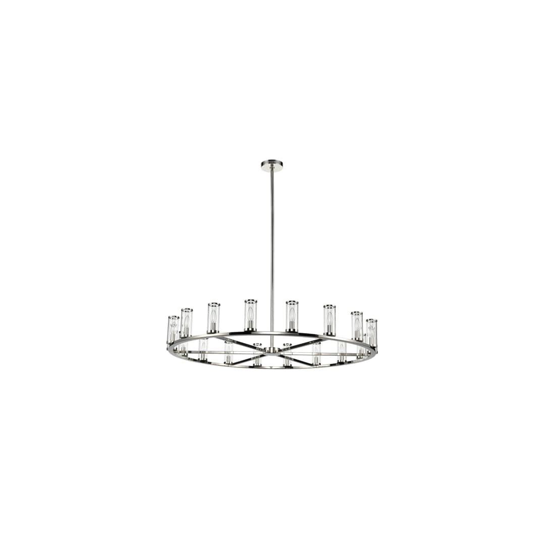 Revolve 18 Light 47" Wide Taper Candle Chandelier