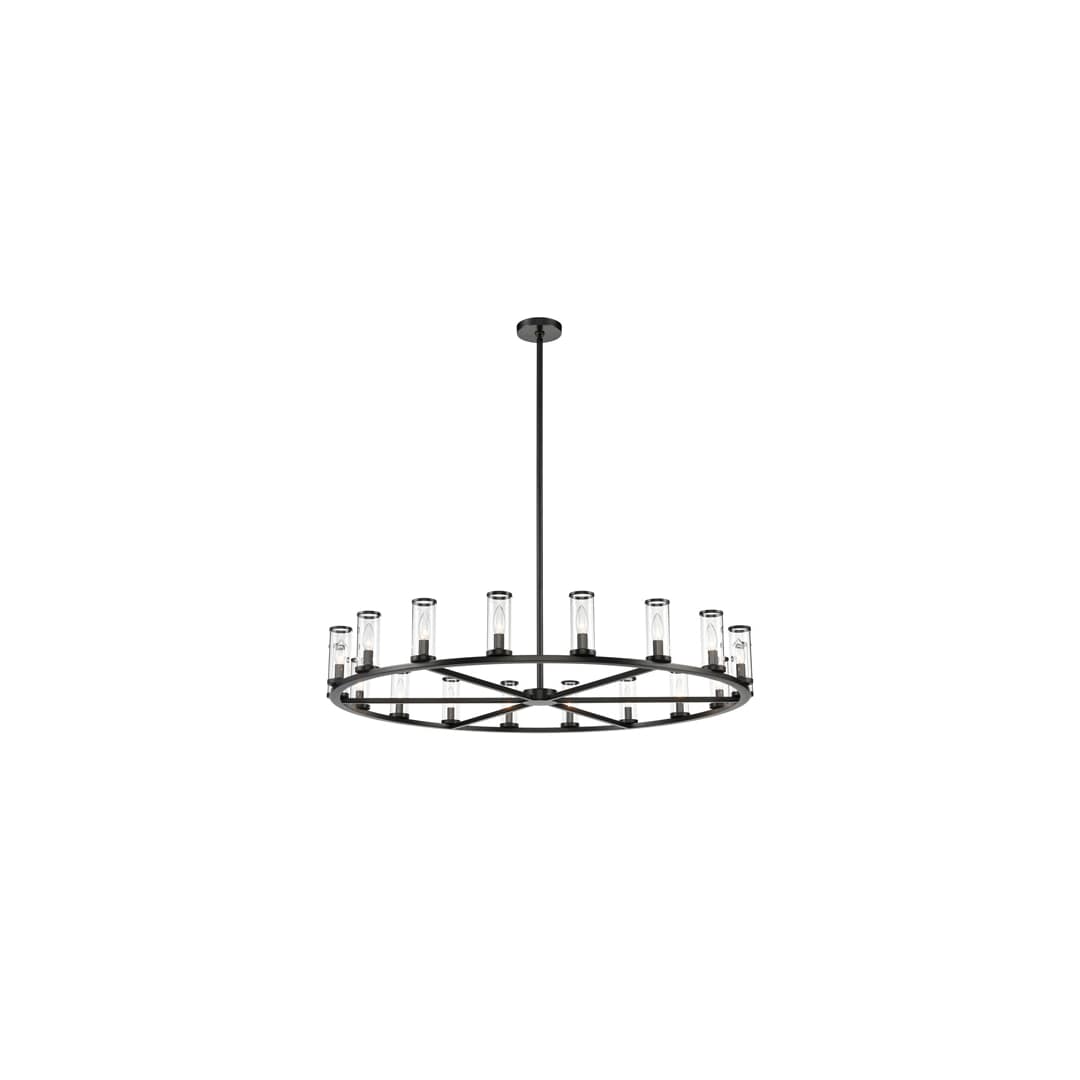 Revolve 18 Light 47" Wide Taper Candle Chandelier