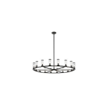 Revolve 18 Light 47" Wide Taper Candle Chandelier