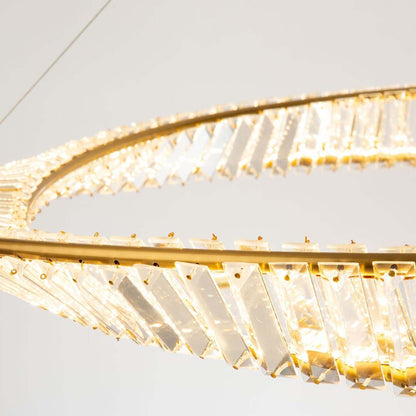 Stella 40" Wide Crystal Ring Chandelier