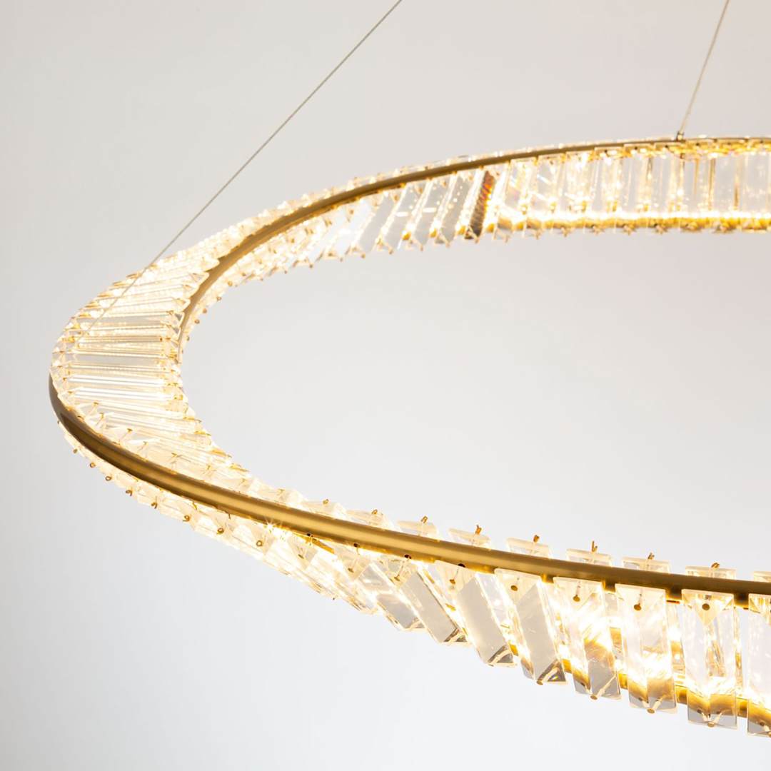 Stella 40" Wide Crystal Ring Chandelier