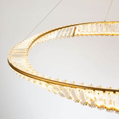 Stella 40" Wide Crystal Ring Chandelier