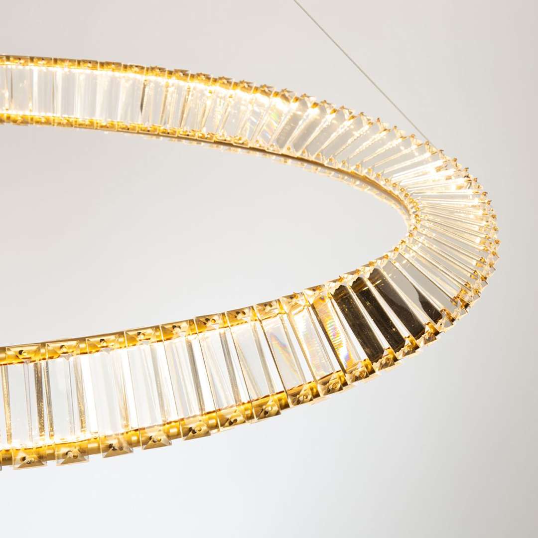 Stella 40" Wide Crystal Ring Chandelier