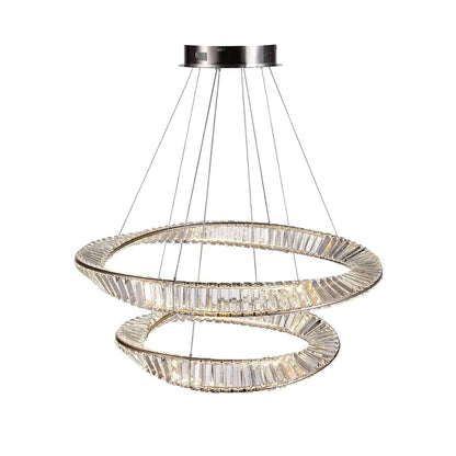 Stella 32" Wide Crystal Ring Chandelier