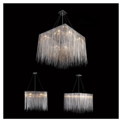 Fountain Ave. 24" Wide LED Square Chandelier