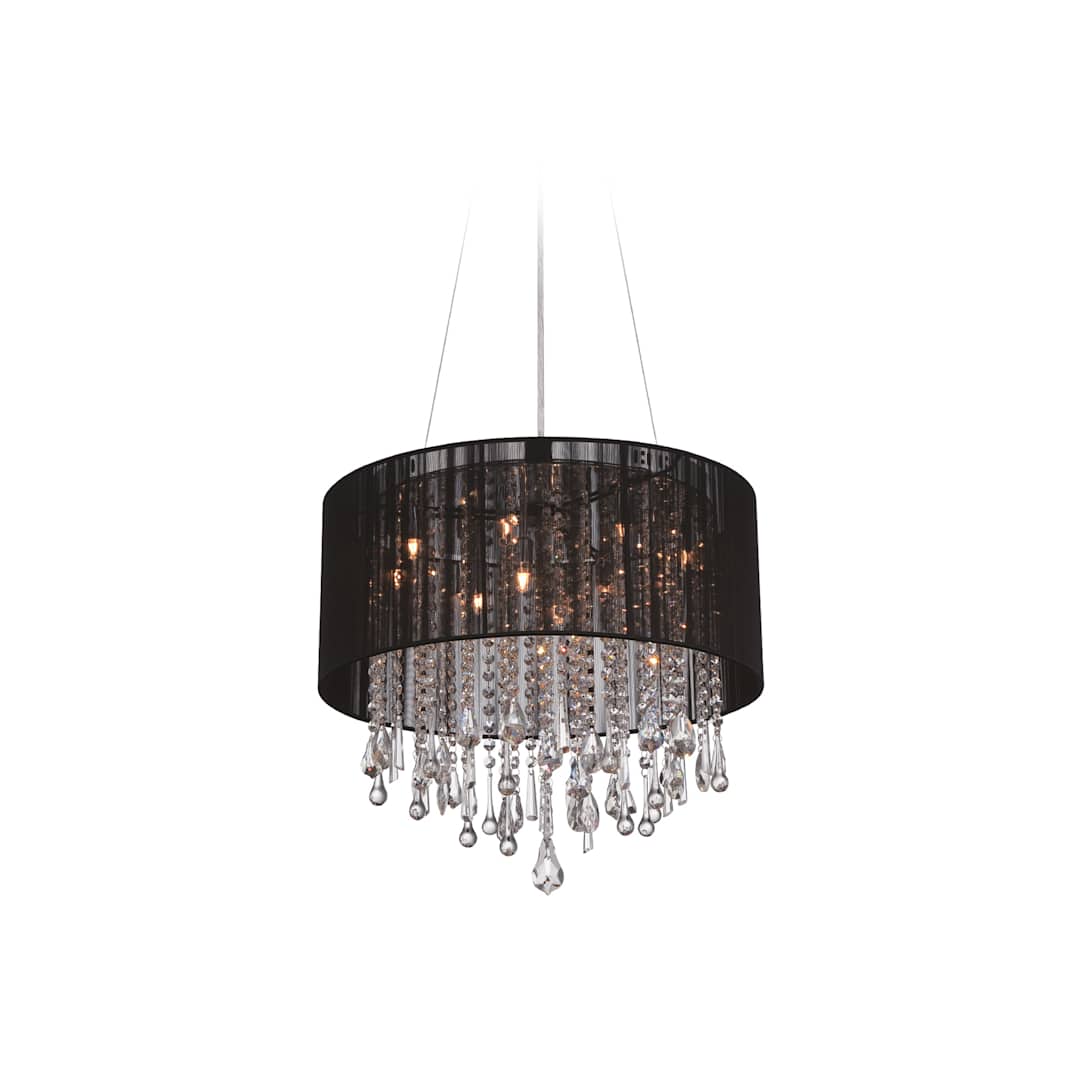 Laurel 12 Light 32" Wide Crystal Drum Chandelier