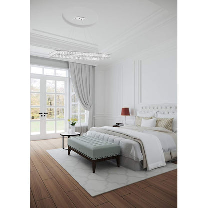 50" Wide LED Crystal Linear Chandelier