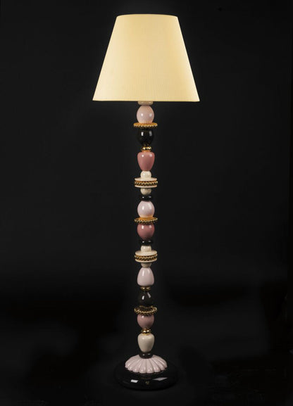 Lladro Firefly Floor Lamp Pink and Golden Luster (US)