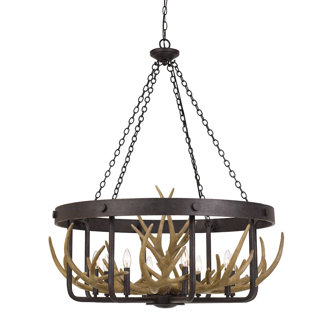 Angelo 8 Light 35" Wide Antler Chandelier