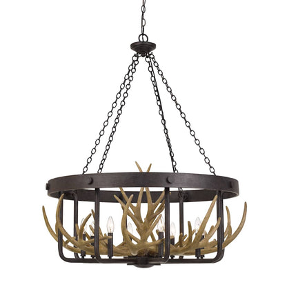 Angelo 8 Light 35" Wide Antler Chandelier