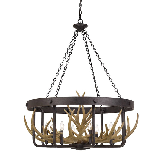 Angelo 8 Light 35" Wide Antler Chandelier