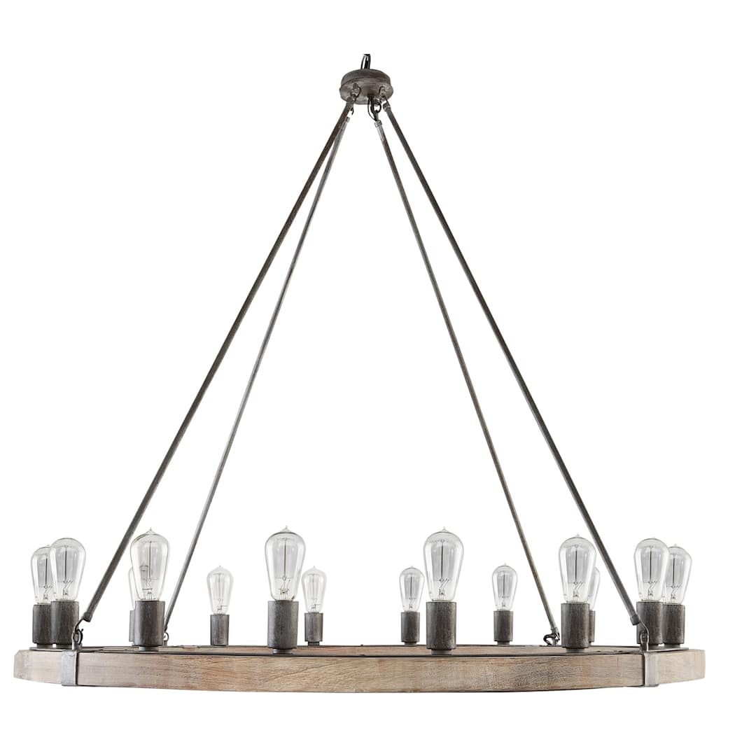 16 Light 48" Wide Ring Chandelier