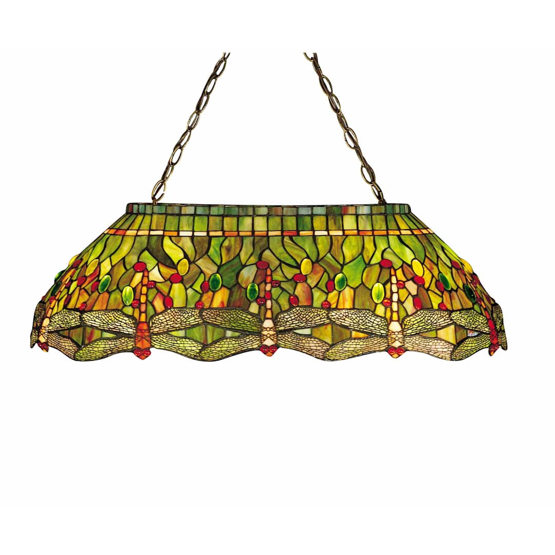 Stained Glass / Tiffany Island / Billiard Fixture from the Billiards Collection