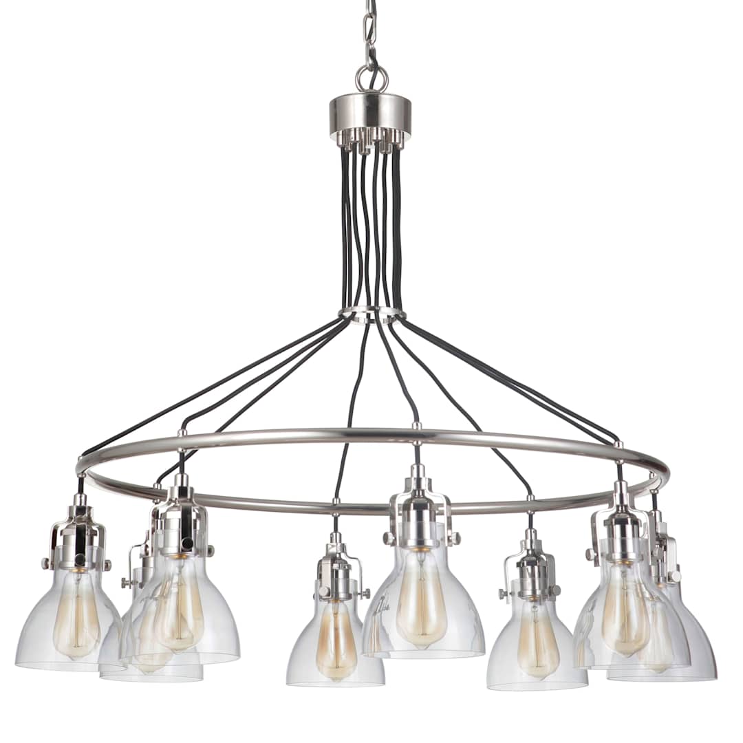 State House 8 Light 37" Wide Ring Chandelier