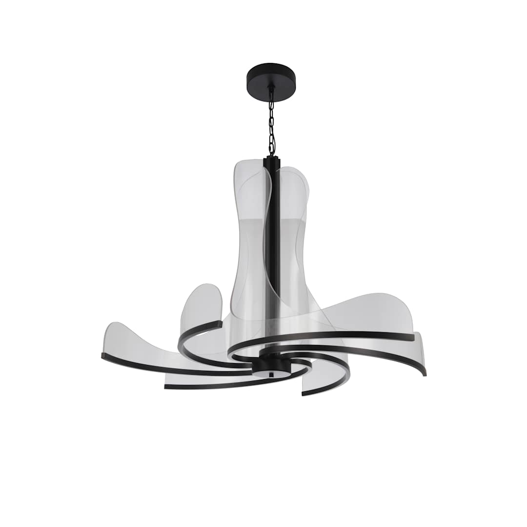 Estrella 6 Light 48" Wide LED Abstract Chandelier