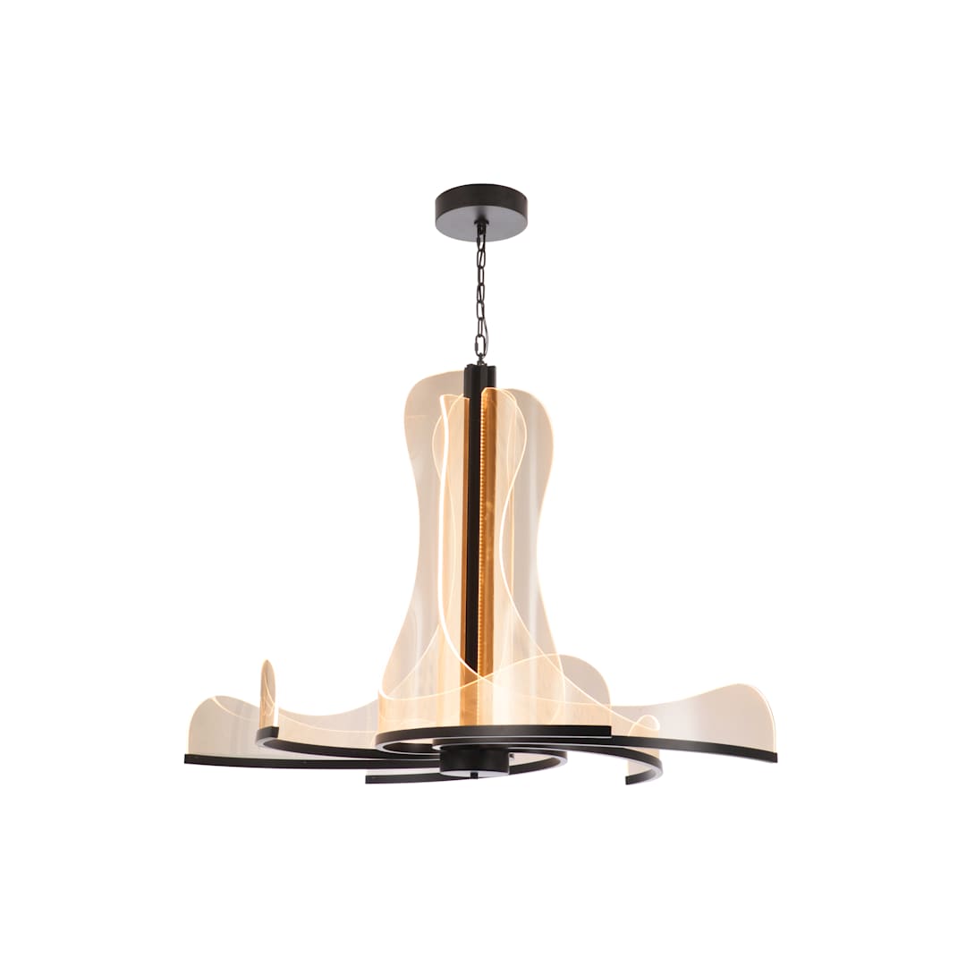 Estrella 6 Light 48" Wide LED Abstract Chandelier