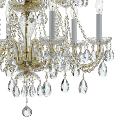 Traditional Crystal 12 Light 26" Wide Crystal Chandelier with Swarovski Spectra Crystal Accents