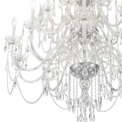 Traditional Crystal 25 Light 45" Wide Crystal Candle Style Chandelier