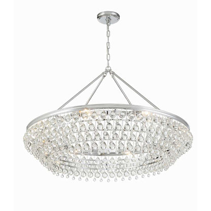 Calypso 8 Light 40" Wide Chandelier with Clear Glass Accents