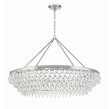Calypso 8 Light 40" Wide Chandelier with Clear Glass Accents
