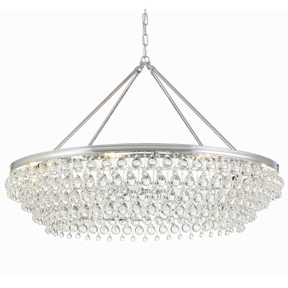 Calypso 8 Light 40" Wide Chandelier with Clear Glass Accents