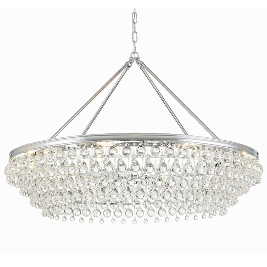 Calypso 8 Light 40" Wide Chandelier with Clear Glass Accents