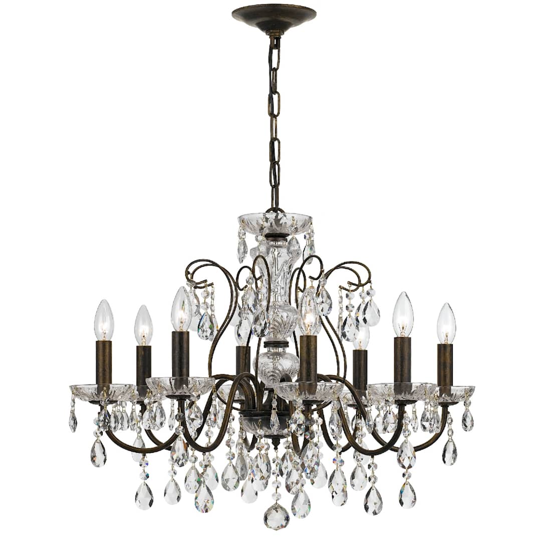 Butler 8 Light 26" Wide Crystal Chandelier with Swarovski Strass Crystal Accents