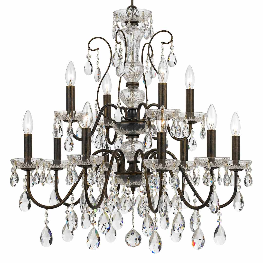 Butler 12 Light 29" Wide Crystal Chandelier with Swarovski Spectra Crystal Accents