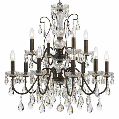 Butler 12 Light 29" Wide Crystal Chandelier with Swarovski Spectra Crystal Accents