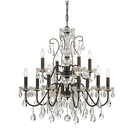 Butler 12 Light 29" Wide Crystal Chandelier with Swarovski Strass Crystal Accents