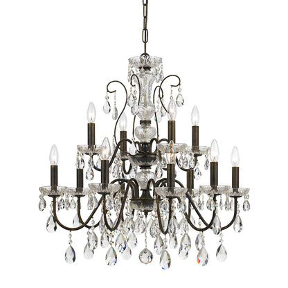 Butler 12 Light 29" Wide Crystal Chandelier with Swarovski Spectra Crystal Accents
