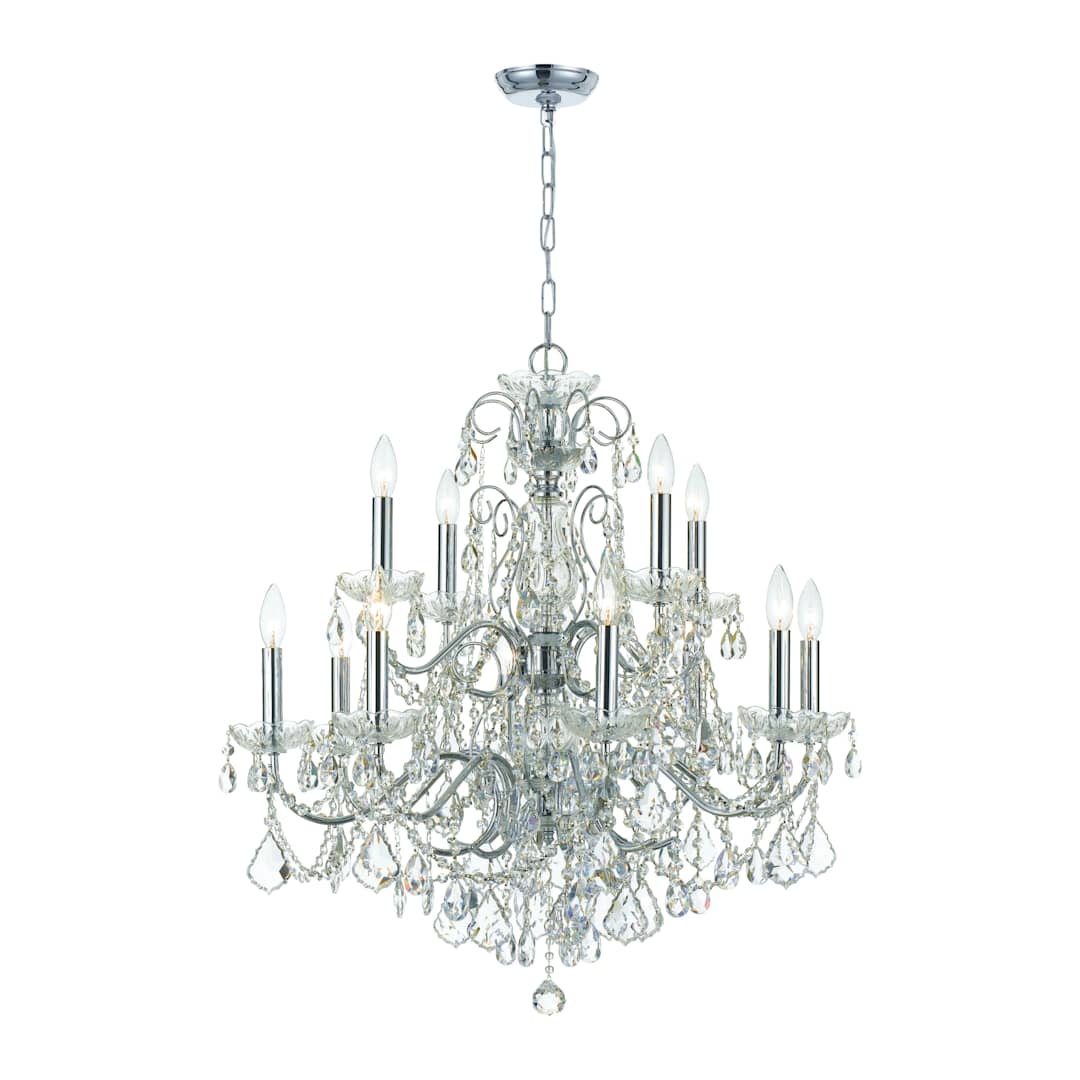 Imperial 12 Light 30" Wide Crystal Chandelier with Swarovski Spectra Crystal Accents
