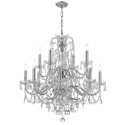 Imperial 12 Light 30" Wide Crystal Chandelier with Swarovski Spectra Crystal Accents