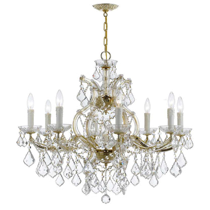 Maria Theresa 9 Light 26" Wide Crystal Chandelier with Swarovski Strass Crystal Accents